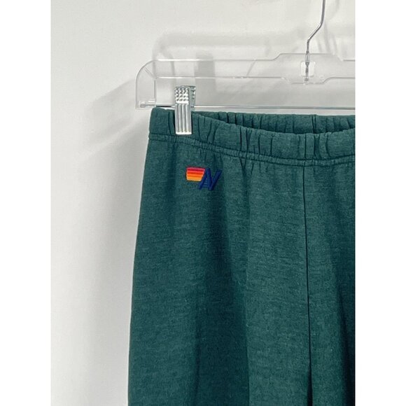Aviator Nation 5 Stripe Sweatpants Forest Green Sz Small Womens - Picture 2 of 6
